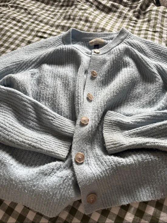 Universal Thread Pale Blue Button-Up Knit Cardigan - Picture 3 of 5